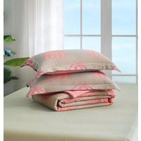 2-спальный комплект постельного белья Arya 2сп Pumpkin Dreams 8680943253446 (светло-серый/розовый)