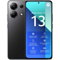 Телефон Xiaomi Redmi Note 13 6GB/128GB с NFC международная версия (полуночный черный) и Xiaomi Redmi Buds 4 Active (черный) по акции