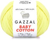 Baby cotton 3438 50 г 165 м (желтый)