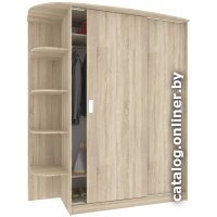 Шкаф-купе Кортекс-мебель Лагуна ШК05-00 левая консоль (дуб сонома)