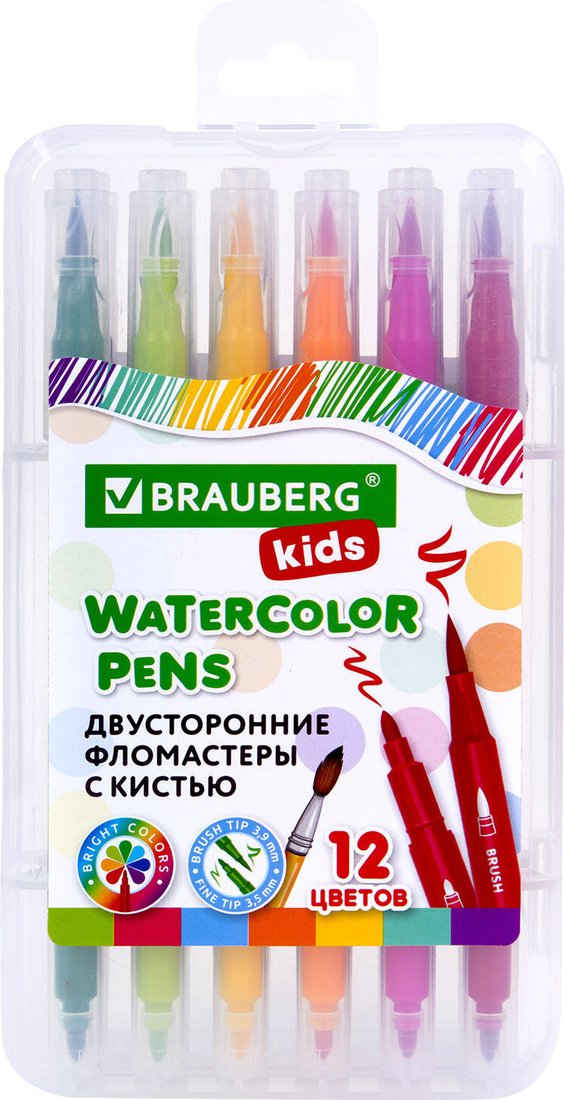 

Фломастеры BRAUBERG Kids 152188 (12 цв)