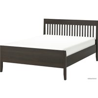 Кровать Ikea Иданэс 200x160 (темно-коричневый, лурой) 594.064.99