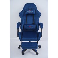 Игровое (геймерское) кресло Calviano 1584 (велюр, синий)