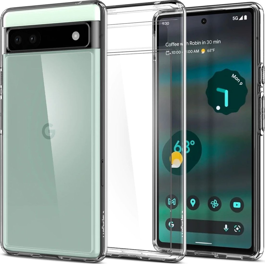 

Чехол для телефона Spigen Ultra Hybrid для Pixel 6a ACS04477 (прозрачный)
