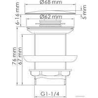 Донный клапан Wasserkraft A245