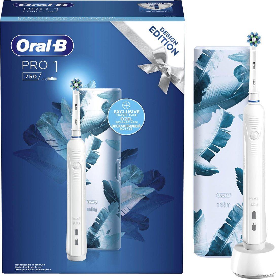 

Электрическая зубная щетка Oral-B Pro 1 750 Cross Action D16.513.1UX (белый)