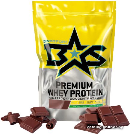 Протеин сывороточный (изолят) Binasport Premium Whey Protein (750г, шоколад)