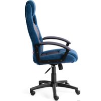 Игровое (геймерское) кресло TetChair Driver (флок/ткань, синий/серый) в Бресте