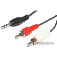 Кабель Jett 285-201 3.5 Jack M - 2xRCA M (1 м, черный)