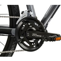 Велосипед Kross Evado 5.0 L 2025 (серо-черный)