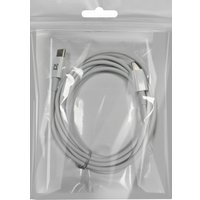 Кабель Defender F182 30 Вт USB Type-C - USB Type-C (2 м, белый)