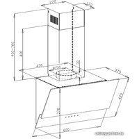 Кухонная вытяжка MAUNFELD Plym Touch 60 (черный)