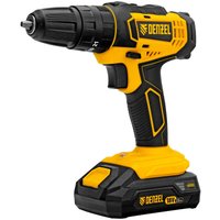 Ударная дрель-шуруповерт Denzel CID-18-02BM 26135 (с 2-мя АКБ, кейс)