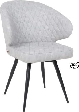 Стул Мамадома ROB-R1 360 (k08 Графит замша Lux/черный)