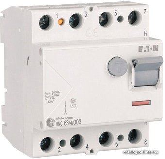 Устройство защитного отключения Eaton HNC-634003 4Р 63А 6кА 30мА АС 4М 194695