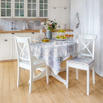 Скатерть Verossa 144x200 757401 (птички серые)