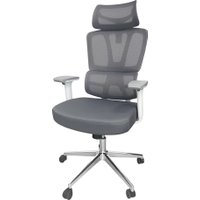 Офисное кресло SitUp Palma White Chrome (сетка Grey/Grey)