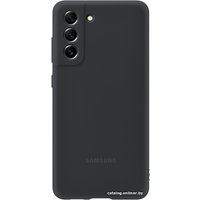 Чехол для телефона Samsung Silicone Cover S21 FE (черный)