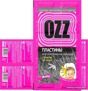 Пластина от насекомых Ozz Baby (10 шт)
