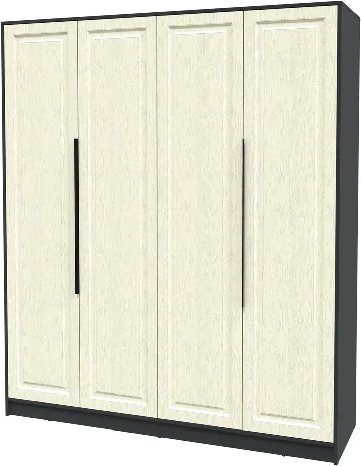 

Шкаф распашной Интерлиния Концепт КТ-Ш4 Деко (антрацит/дуб снежный)