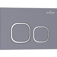 Унитаз подвесной Roxen Antares 530185-01 в комплекте с инсталляцией StounFix Dual Fresh 6 в 1 966332 (кнопка: серый бетон)