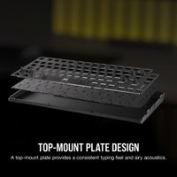Клавиатура Corsair K65 Plus Wireless (темно-серый, Corsair MLX Red, нет кириллицы)