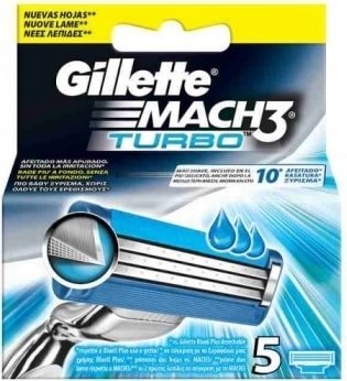 

Сменные кассеты для бритья Gillette Mach3 Turbo (5 шт)