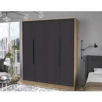 Шкаф распашной Интерлиния Концепт Тренд КТ-Ш4 (дуб золотой/пепел)