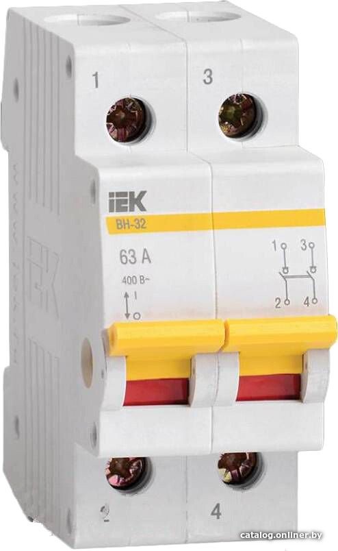 Выключатель нагрузки IEK ВН-32 2Р 100А MNV10-2-100 (мини-рубильник)
