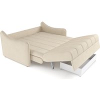 Диван Мебель-АРС аккордеон Давос НПБ 155x200 см M2-114-4 (бархат бежевый Star Velvet 6 Light Beige)