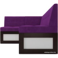 Угловой диван Мебель-АРС Нотис левый 207x82x132 (фиолетовый)