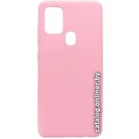 Чехол для телефона Case Matte для Samsung Galaxy A21s (светло-розовый)
