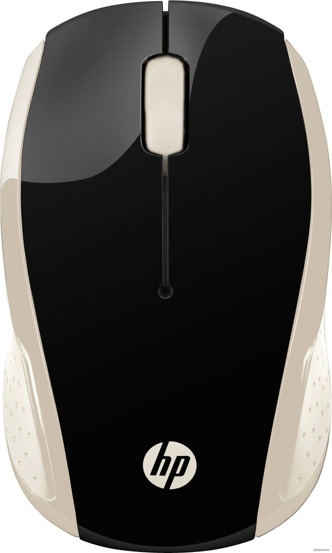 Мышь HP Wireless Mouse 200 (черный/золотистый)