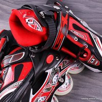 Роликовые коньки Darvish DV-S-11S (р. 30-34, черный/красный)