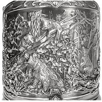 Подстаканник Кольчугинский мельхиор Мишки в лесу С7408/184