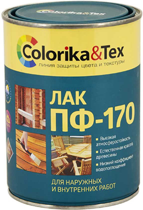 

Лак Colorika & Tex ПФ-170 0.8 л (глянцевый)