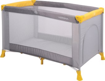 Манеж-кровать Lorelli Verona 1 Layer 2018 Grey&Yellow