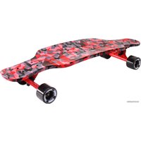 Лонгборд Y-Scoo Longboard Shark TIR 31 (красный камуфляж/черный)