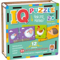 Мозаика/пазл Айрис-Пресс IQ деревянный. Чей это малыш? 2+ 9785811282647