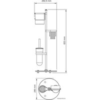 Держатель для туалетной бумаги Wasserkraft Isar K-1246
