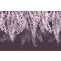 Фотообои Citydecor Пальмовые листья 400х260 пудровый-пурпурный