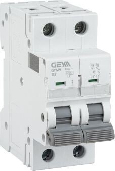 Выключатель автоматический GEYA GYM9-2P-3D 2P 3A D 6kA 2M GYM92P3D