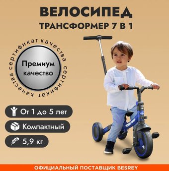 Детский велосипед Besrey BR-C718S (синий)