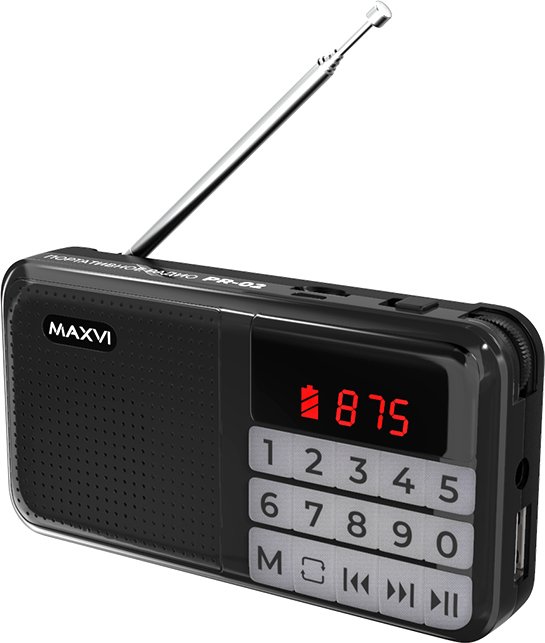 

Радиоприемник Maxvi PR-02 (черный)