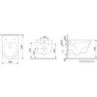 Унитаз подвесной AM.PM Sense C741701SC