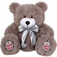 Классическая игрушка Sun&Rain Медведь Тед 30см (дымчатый)