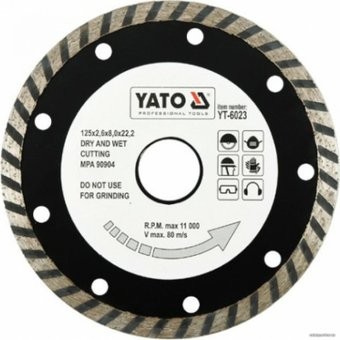 Отрезной диск алмазный  Yato YT-6023