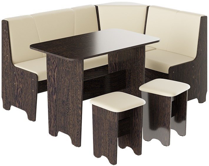 

Обеденная группа Трия Техас исп. 1 (венге/экокожа бежевый)