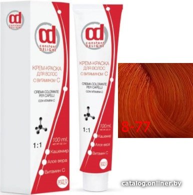 Крем-краска для волос Constant Delight Crema Colorante с витамином С 8/77 светло-русый медный экстра