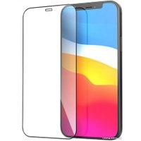 Защитное стекло Case 111D для iPhone 12 Pro Max (черный глянец)